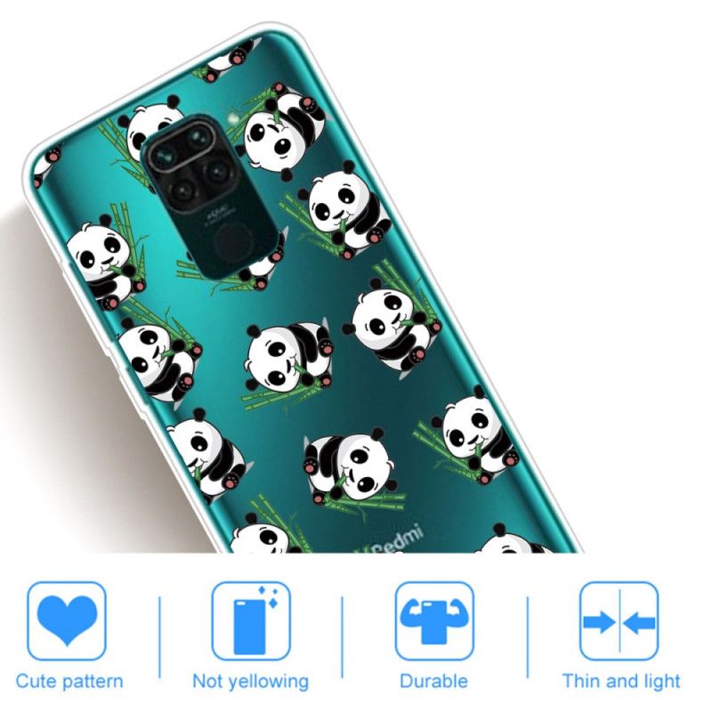 Coque Xiaomi Redmi Note 9 Petits Pandas