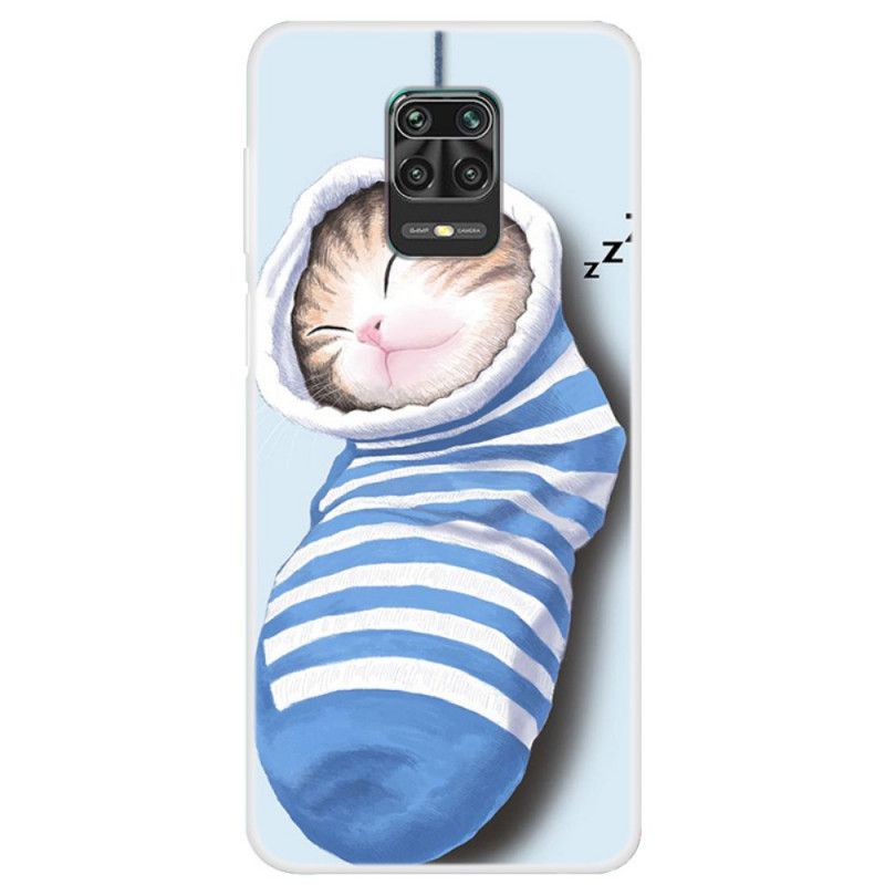 Coque Xiaomi Redmi Note 9s / Redmi Note 9 Pro Chaton Endormi