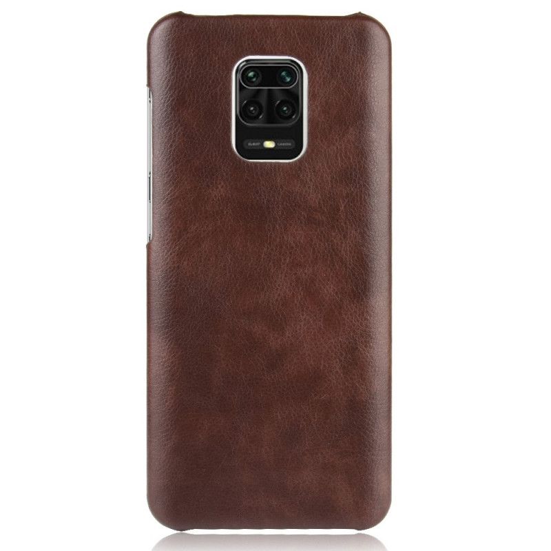 Coque Xiaomi Redmi Note 9s / Redmi Note 9 Pro Effet Cuir Litchi