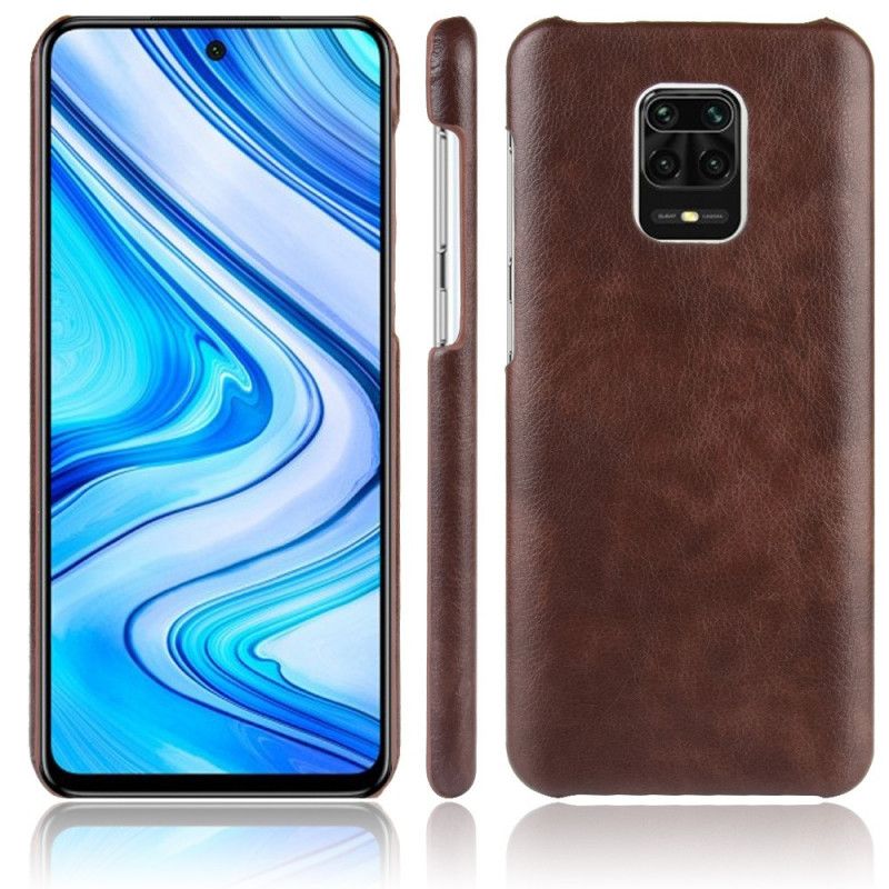 Coque Xiaomi Redmi Note 9s / Redmi Note 9 Pro Effet Cuir Litchi