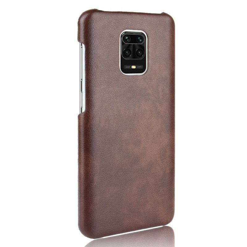 Coque Xiaomi Redmi Note 9s / Redmi Note 9 Pro Effet Cuir Litchi