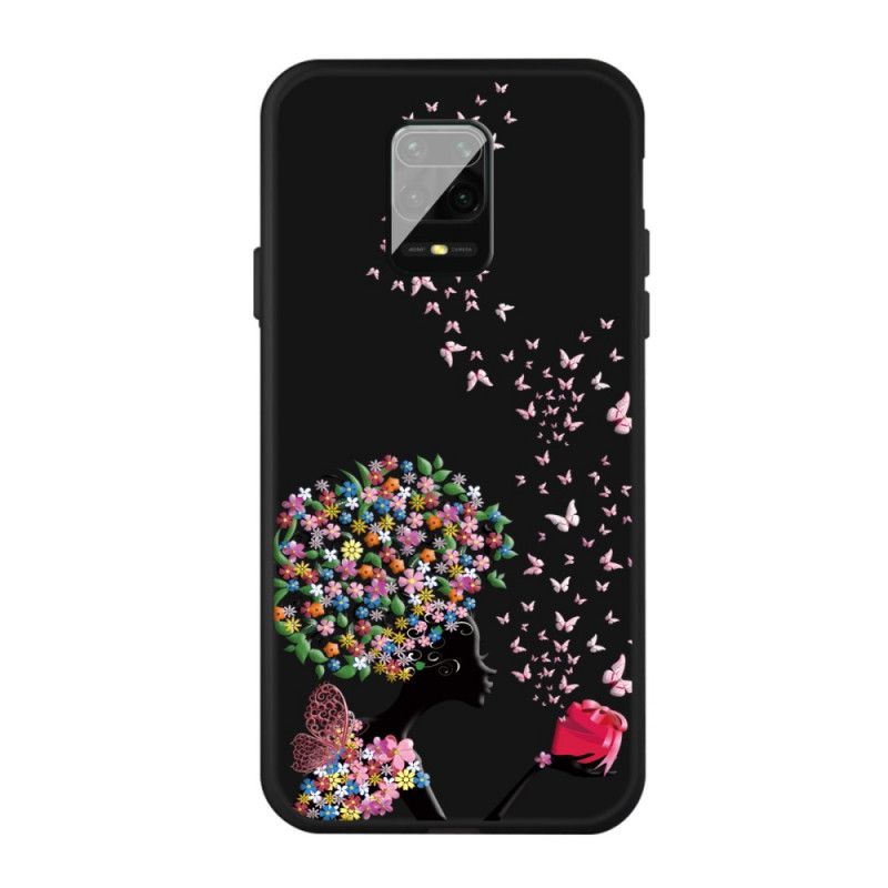 Coque Xiaomi Redmi Note 9s / Redmi Note 9 Pro Femme À La Tête Fleurie