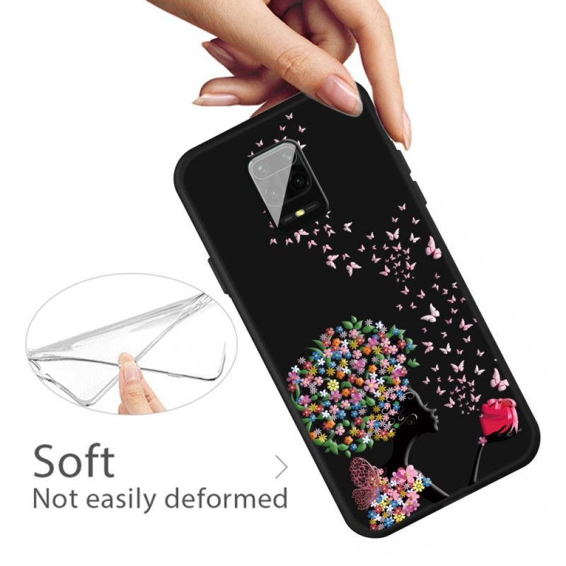 Coque Xiaomi Redmi Note 9s / Redmi Note 9 Pro Femme À La Tête Fleurie