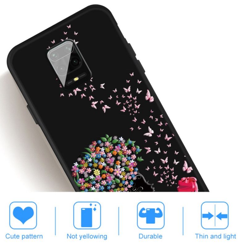 Coque Xiaomi Redmi Note 9s / Redmi Note 9 Pro Femme À La Tête Fleurie
