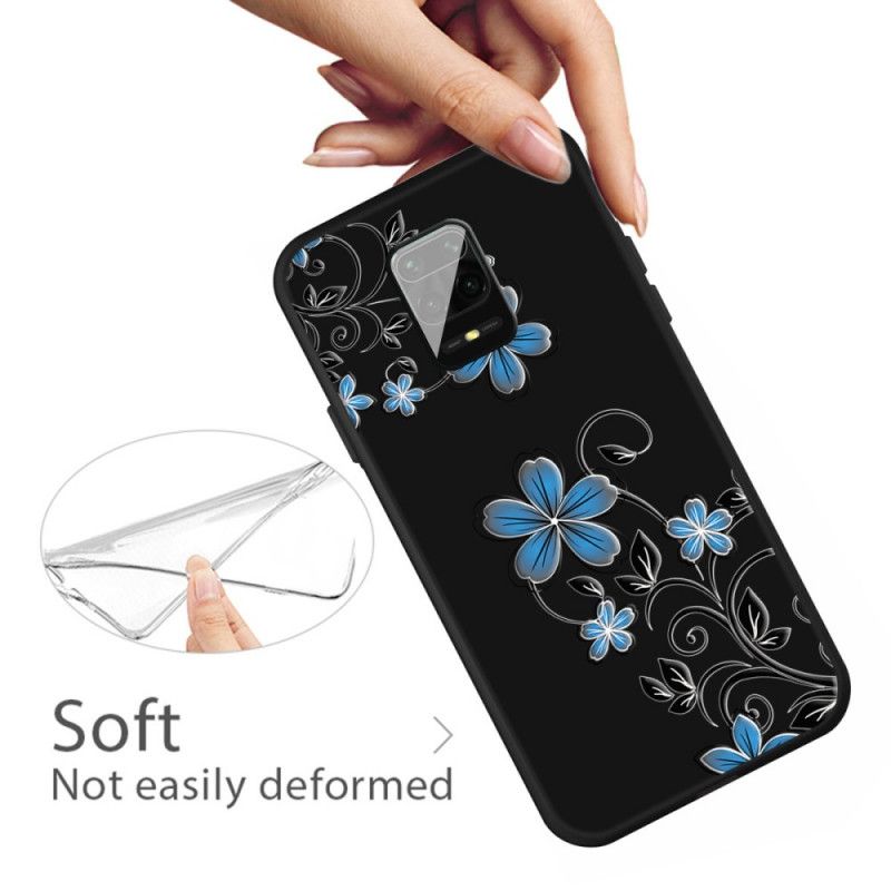 Coque Xiaomi Redmi Note 9s / Redmi Note 9 Pro Fleurs Bleues