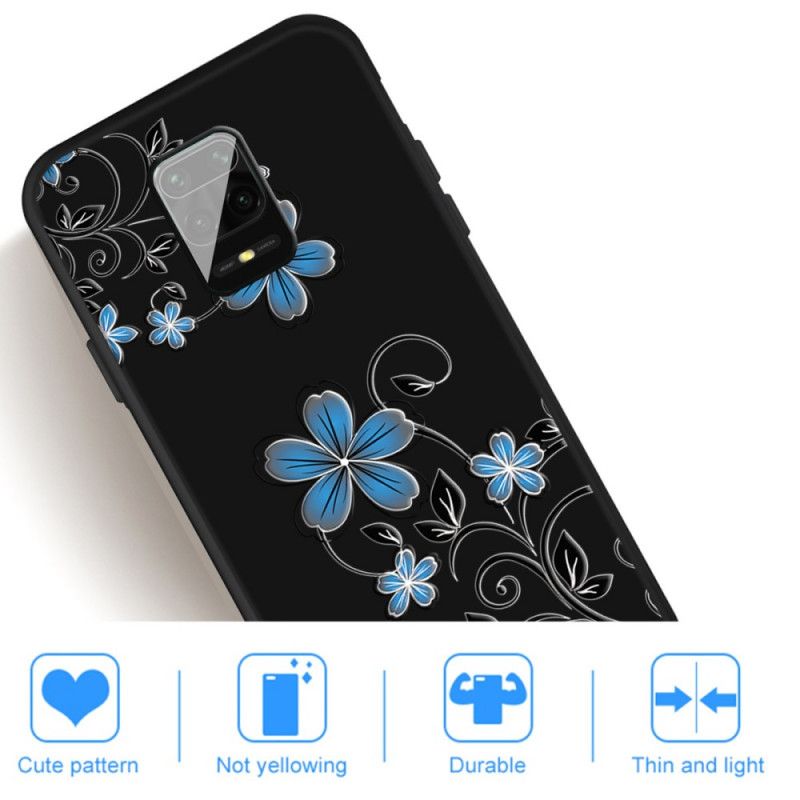 Coque Xiaomi Redmi Note 9s / Redmi Note 9 Pro Fleurs Bleues