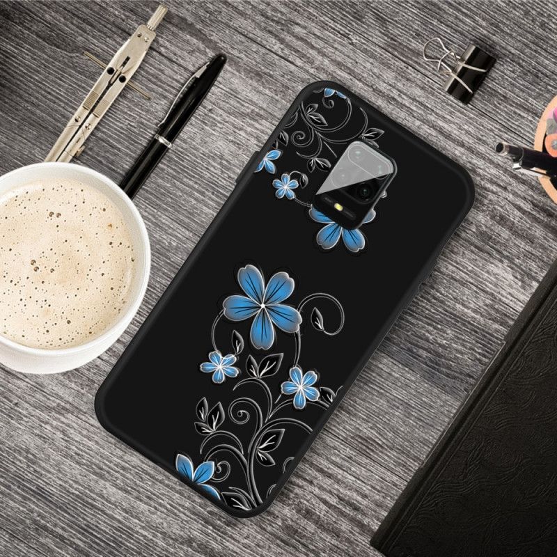 Coque Xiaomi Redmi Note 9s / Redmi Note 9 Pro Fleurs Bleues