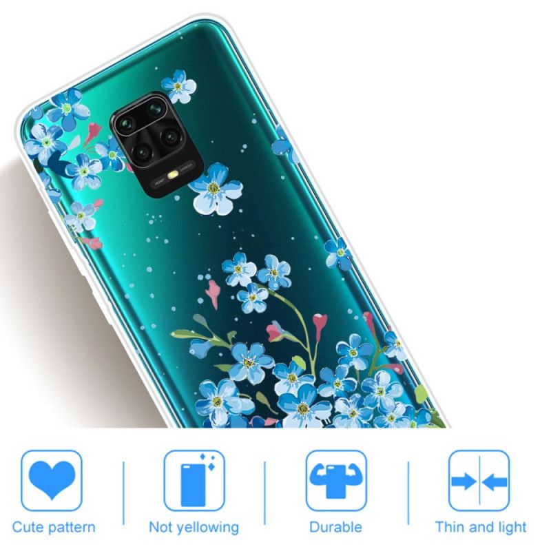 Coque Xiaomi Redmi Note 9s / Redmi Note 9 Pro Fleurs Bleues