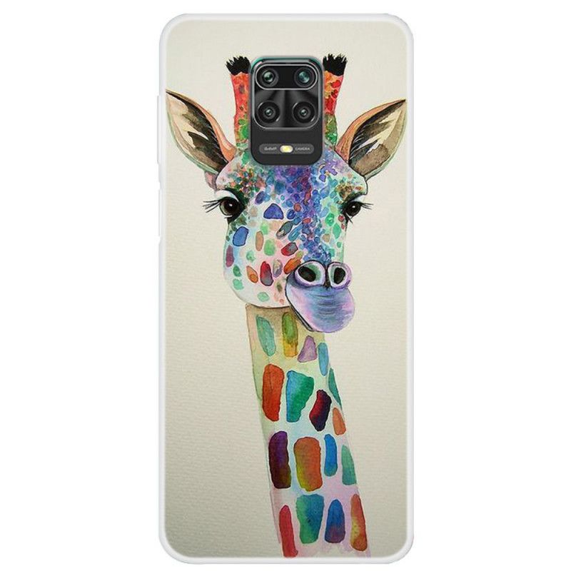 Coque Xiaomi Redmi Note 9s / Redmi Note 9 Pro Girafe Colorée