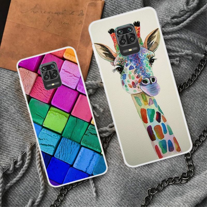 Coque Xiaomi Redmi Note 9s / Redmi Note 9 Pro Girafe Colorée