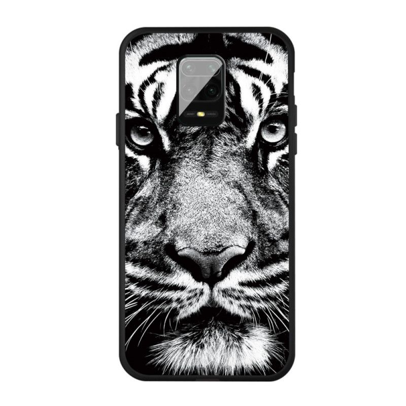 Coque Xiaomi Redmi Note 9s / Redmi Note 9 Pro Tigre Noir Et Blanc