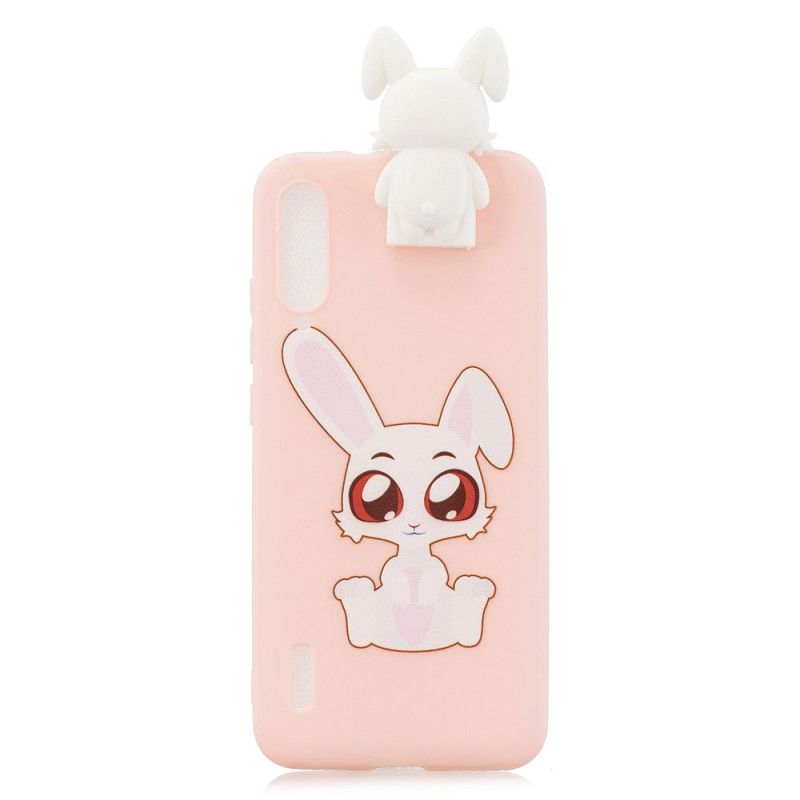 Coque Xioami Mi 9 Lite 3d Lapin Blanc