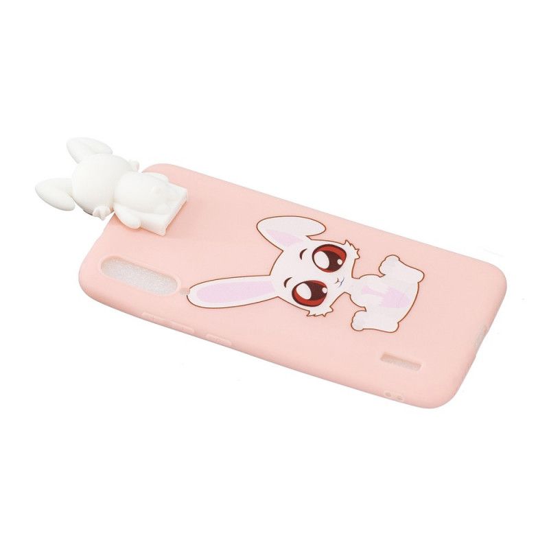 Coque Xioami Mi 9 Lite 3d Lapin Blanc