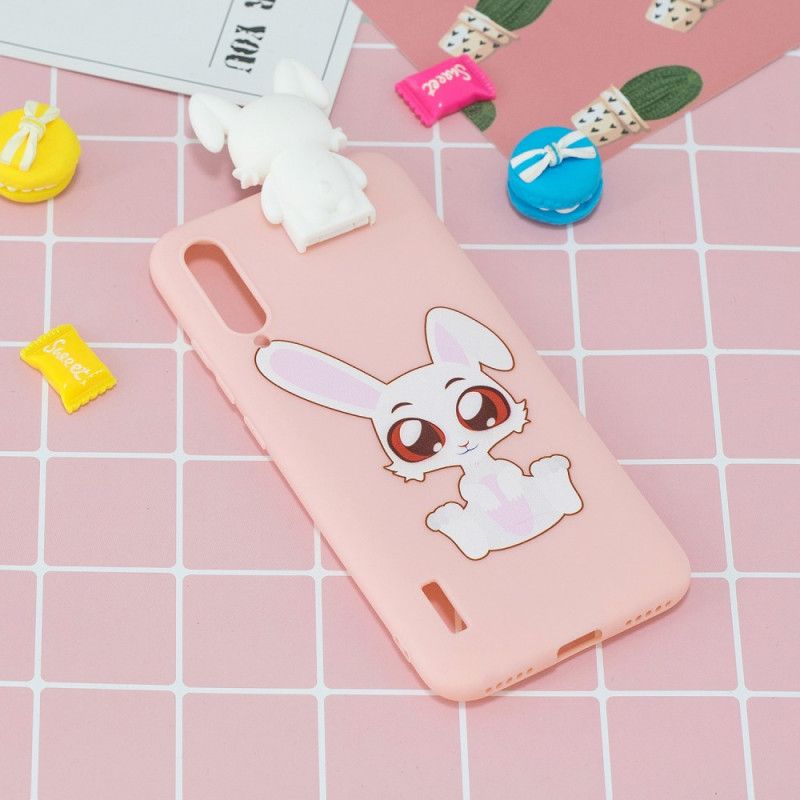 Coque Xioami Mi 9 Lite 3d Lapin Blanc