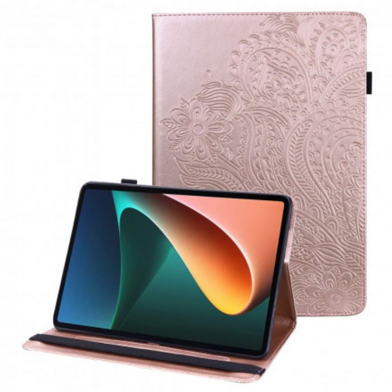 Étui Pour Xiaomi Pad 5 Fleur Stylisée