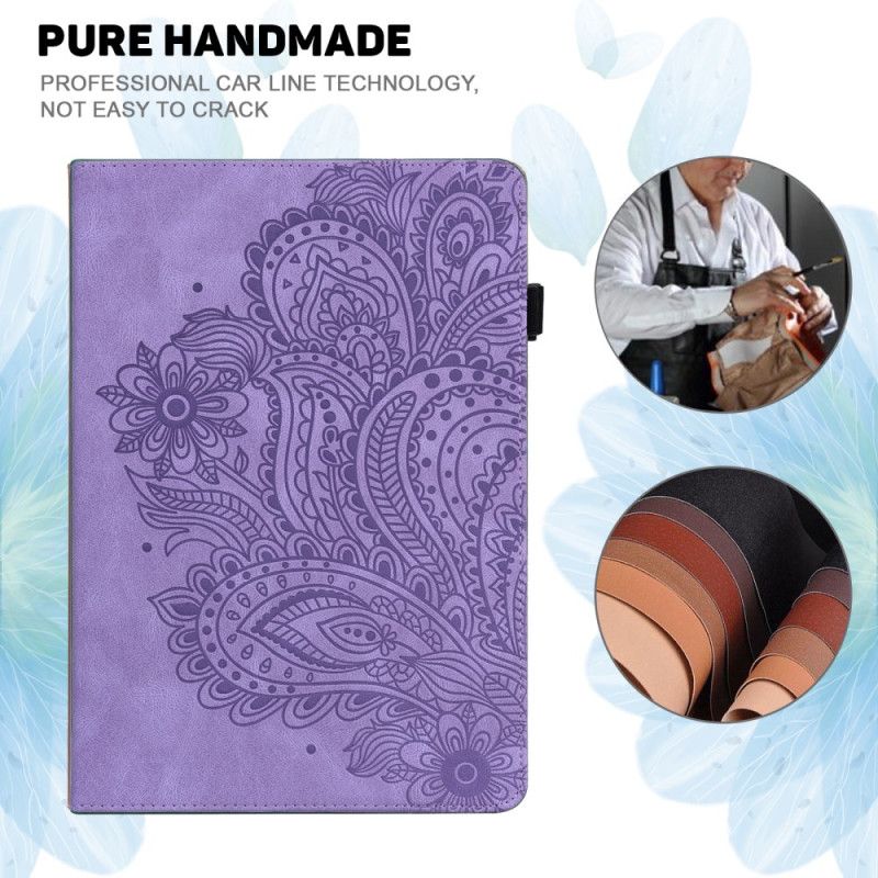 Étui Xiaomi Pad 6 Effet Cuir Floral