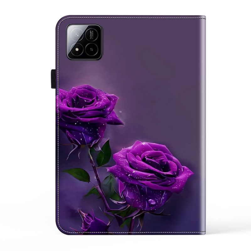 Étui Xiaomi Pad 7 / 7 Pro Roses Violettes