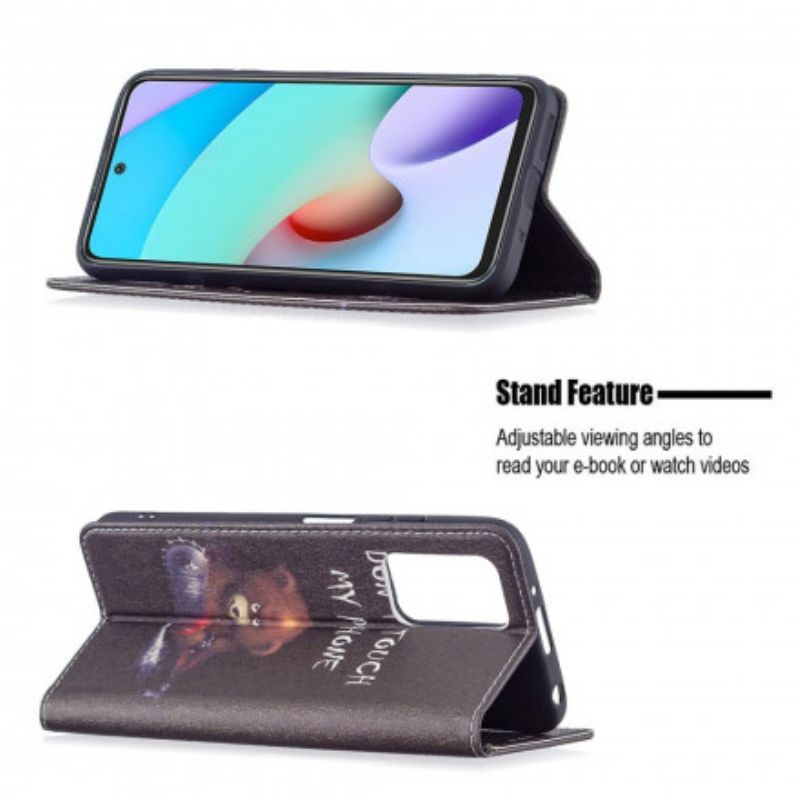 Flip Cover Pour Xiaomi Redmi 10 Ours Dangereux