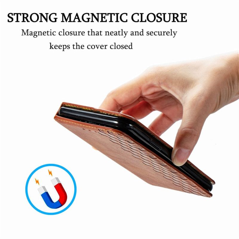 Flip Cover Pour Xiaomi Redmi Note 11 / Poco M4 Pro 5G Effet Cuir Texture Diamant