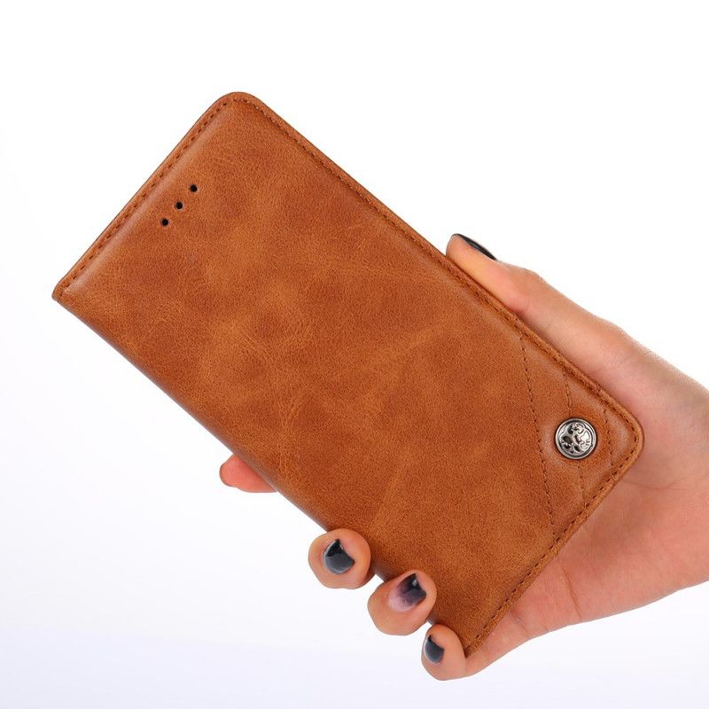 Flip Cover Pour Xiaomi Redmi Note 11 / Poco M4 Pro 5G Style Cuir Rivet