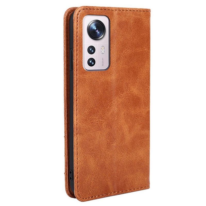 Flip Cover Xiaomi 12 Pro Style Cuir Rivet