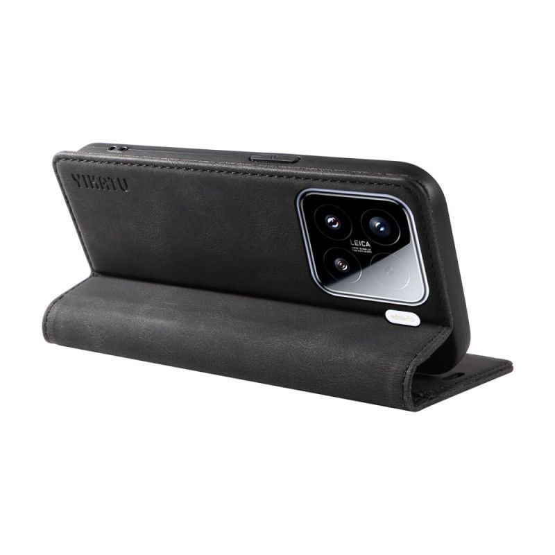 Flip Cover Xiaomi 15 Effet Daim YIKATU