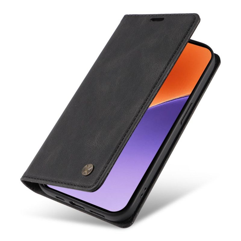 Flip Cover Xiaomi 15 Effet Daim YIKATU