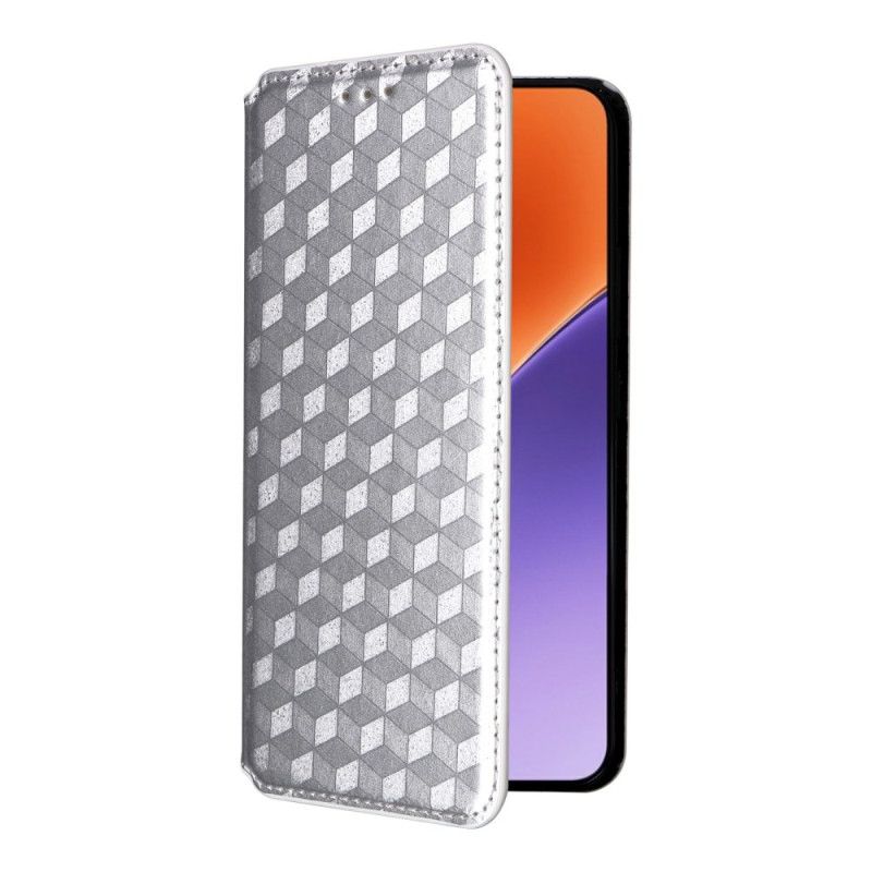 Flip Cover Xiaomi 15 Losanges 3D