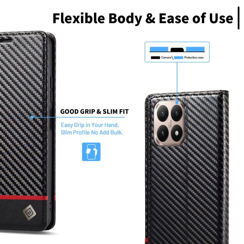 Flip Cover Xiaomi 15T Fibre Carbone