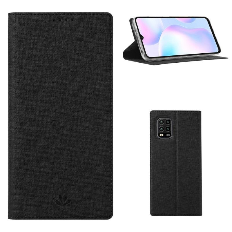 Flip Cover Xiaomi Mi 10 Lite 5g / Redmi Note 9 Pro 5g Texturée Vili Dmx