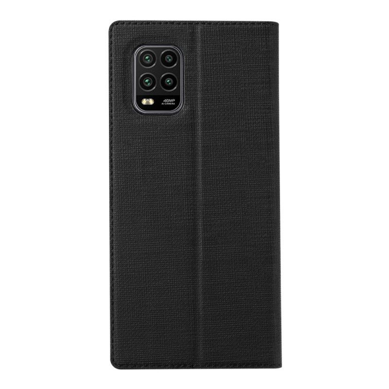 Flip Cover Xiaomi Mi 10 Lite 5g / Redmi Note 9 Pro 5g Texturée Vili Dmx