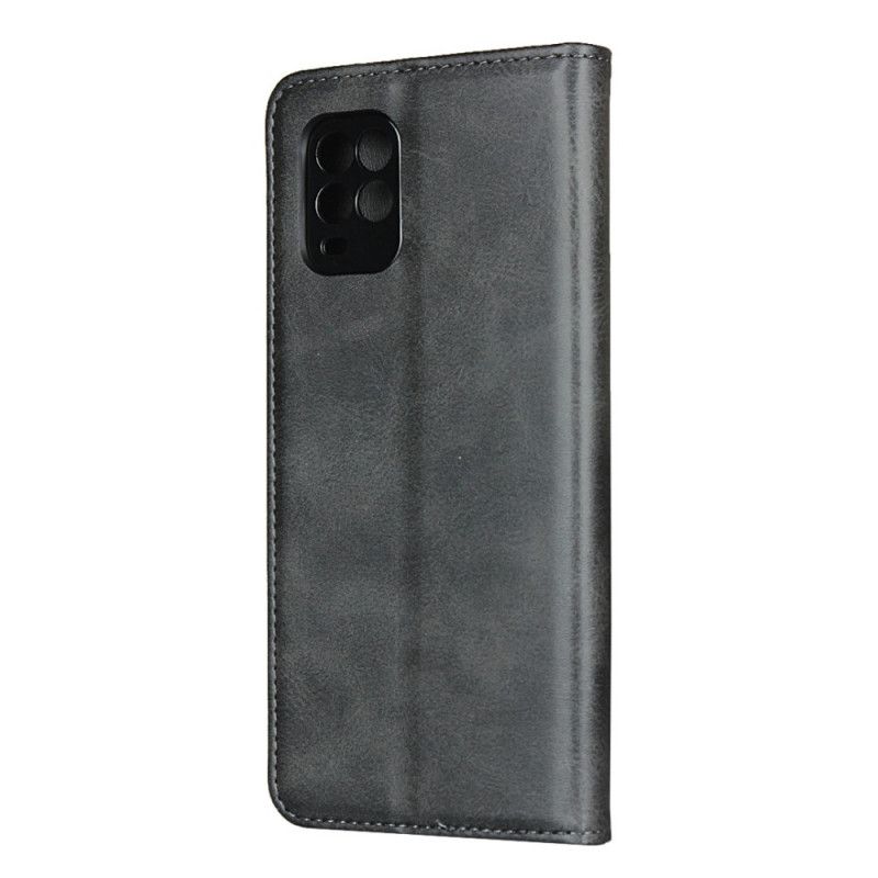 Flip Cover Xiaomi Mi 10 Lite Cuir Fendu Élégance