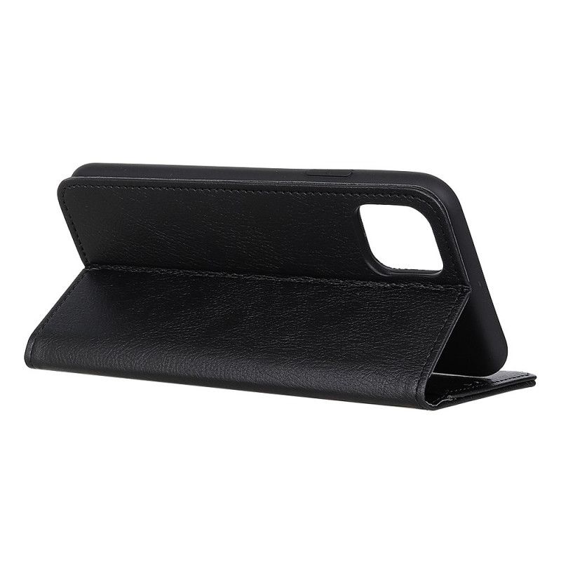 Flip Cover Xiaomi Mi 10 Lite Cuir Litchi Fendu Élégance