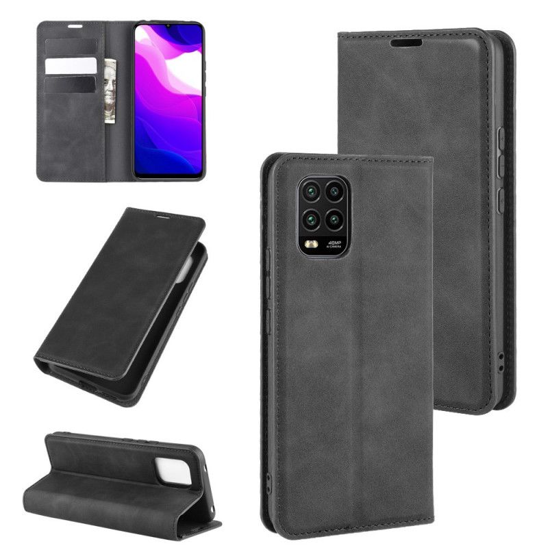 Flip Cover Xiaomi Mi 10 Lite Effet Cuir Douceur Soie