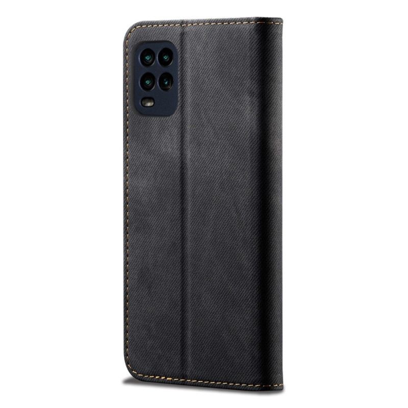 Flip Cover Xiaomi Mi 10 Lite Tissu Jeans