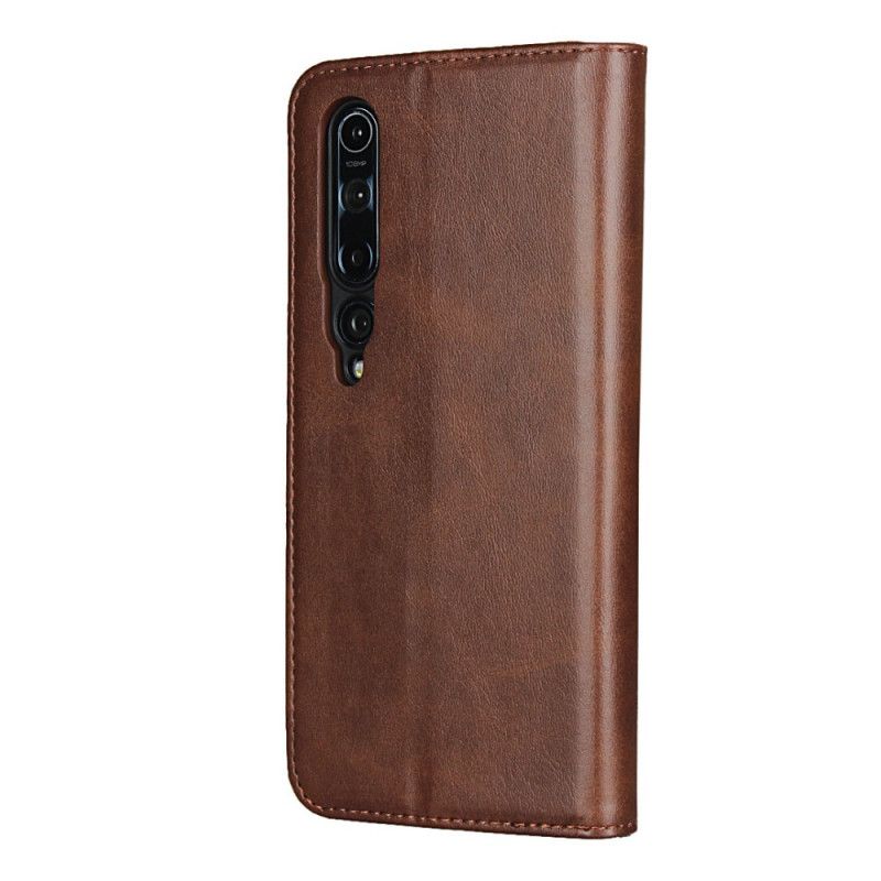 Flip Cover Xiaomi Mi 10 / 10 Pro Cuir Fendu Élégance