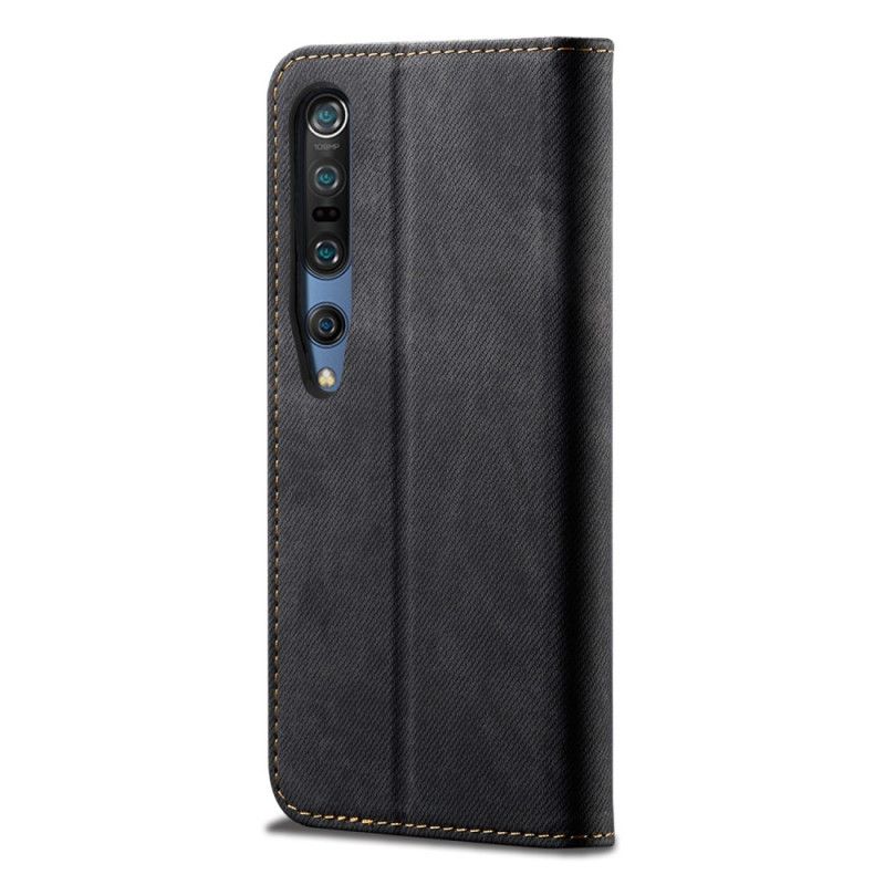 Flip Cover Xiaomi Mi 10 / 10 Pro Tissu Jeans