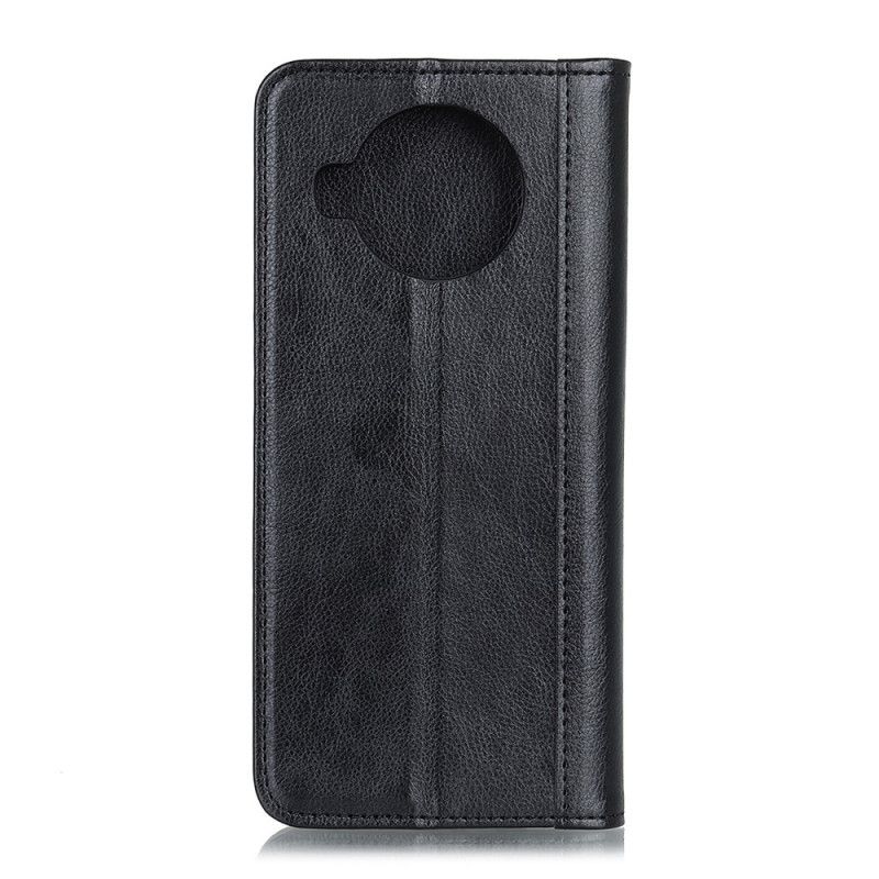 Flip Cover Xiaomi Mi 10t Lite 5g / Redmi Note 9 Pro 5g Cuir Litchi Fendu