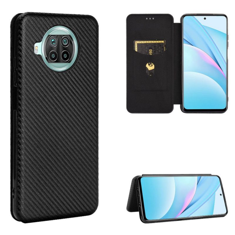 Flip Cover Xiaomi Mi 10t Lite 5g / Redmi Note 9 Pro 5g Fibre Carbone