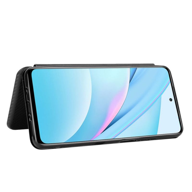 Flip Cover Xiaomi Mi 10t Lite 5g / Redmi Note 9 Pro 5g Fibre Carbone
