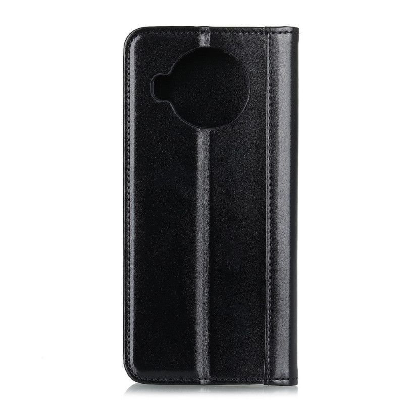 Flip Cover Xiaomi Mi 10t Lite 5g / Redmi Note 9 Pro 5g Vrai Cuir Fendu