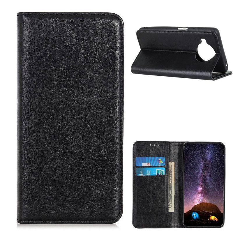 Flip Cover Xiaomi Mi 10t Lite / Redmi Note 9 Pro 5g Cuir Fendu Texturé