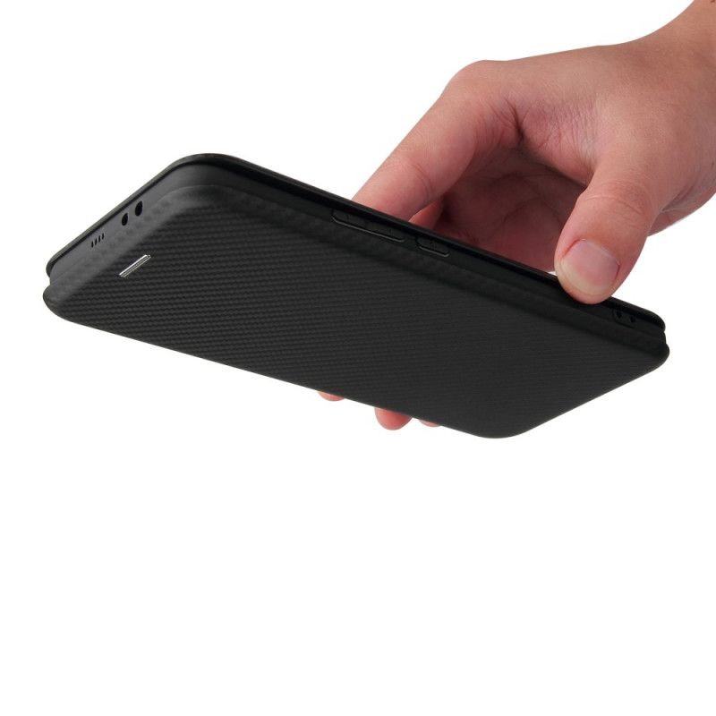 Flip Cover Xiaomi Mi 11 Fibre Carbone Avec Anneau Support