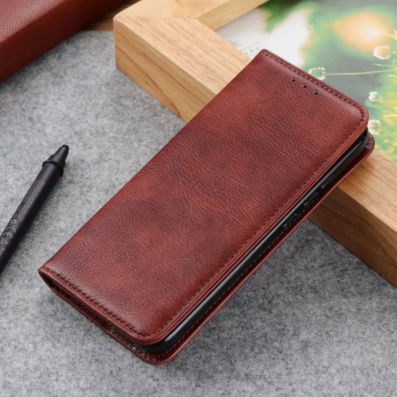 Flip Cover Xiaomi Mi 11 Lite 5G NE / 11 Lite 4G / 5G Cuir Litchi Fendu Élégance