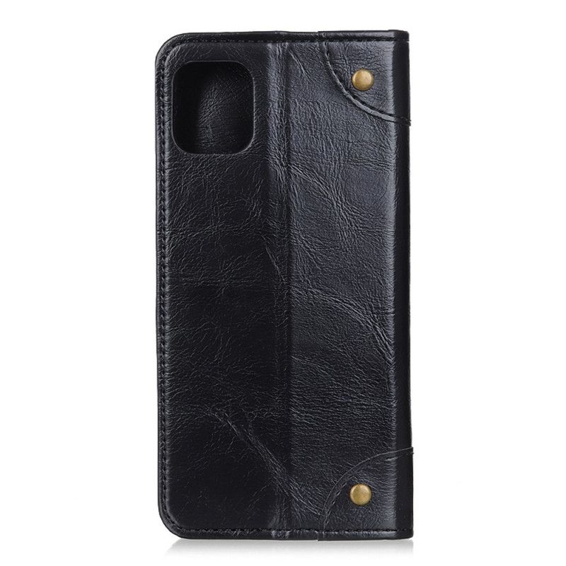 Flip Cover Xiaomi Mi 11 Style Cuir Vintage Rivets