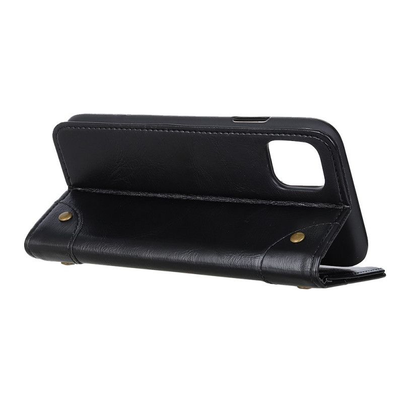 Flip Cover Xiaomi Mi 11 Style Cuir Vintage Rivets