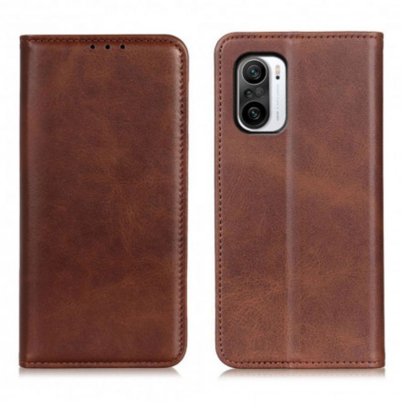 Flip Cover Xiaomi Mi 11i 5G / Poco F3 Cuir Fendu Élégance