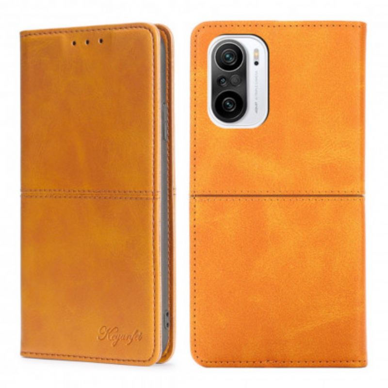 Flip Cover Xiaomi Mi 11i 5G / Poco F3 Style Cuir Couture