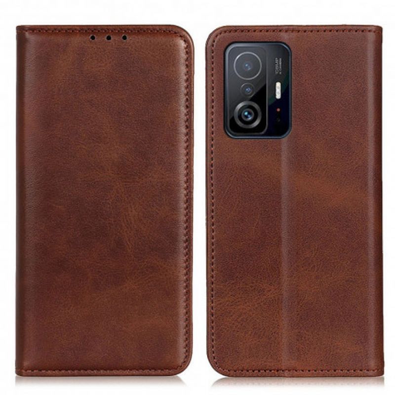 Flip Cover Xiaomi Mi 11T / 11T Pro Cuir Fendu Mat