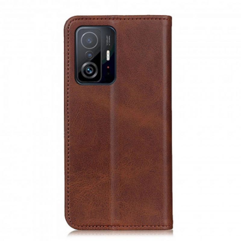 Flip Cover Xiaomi Mi 11T / 11T Pro Cuir Fendu Mat